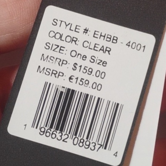 Ed Hardy Clear Tote with Red Floral Design - Picture 3 of 3